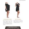 imageLabor and Delivery Gown for Hospital With Pockets Open Back Nursing Pajamas for Women Breastfeeding Maternity NightgownBlack