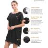 imageLabor and Delivery Gown for Hospital With Pockets Open Back Nursing Pajamas for Women Breastfeeding Maternity NightgownBlack