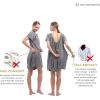 imageLabor and Delivery Gown for Hospital With Pockets Open Back Nursing Pajamas for Women Breastfeeding Maternity NightgownGray