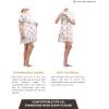 imageLabor and Delivery Gown for Hospital With Pockets Open Back Nursing Pajamas for Women Breastfeeding Maternity NightgownPink Floral
