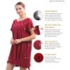 imageLabor and Delivery Gown for Hospital With Pockets Open Back Nursing Pajamas for Women Breastfeeding Maternity NightgownRed