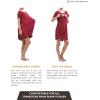 imageLabor and Delivery Gown for Hospital With Pockets Open Back Nursing Pajamas for Women Breastfeeding Maternity NightgownRed