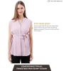 imageMaternity Blouse for Work Pregnancy Top Short Sleeve Shirt Formal Women ChiffonLavender