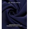 imageMaternity Blouse for Work Pregnancy Top Short Sleeve Shirt Formal Women ChiffonNavy