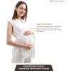 imageMaternity Blouse for Work Pregnancy Top Short Sleeve Shirt Formal Women ChiffonWhite