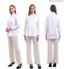 imageMaternity Button Down Shirt Long Sleeve Formal Blouse for Work Pregnant Dress TopWhite