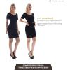 imageMaternity Dress Baby Shower Bodycon Short Sleeve Casual Daily Wear to Work WomenAmazing Black