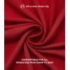 imageMaternity Dress Baby Shower Bodycon Short Sleeve Casual Daily Wear to Work WomenBurgundy Red