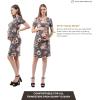 imageMaternity Dress Baby Shower Bodycon Short Sleeve Casual Daily Wear to Work WomenFloral Grey