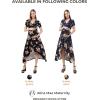 imageMaternity Dress Baby Shower Bodycon Short Sleeve Casual Daily Wear to Work WomenFlow Style  Black Floral