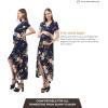 imageMaternity Dress Baby Shower Bodycon Short Sleeve Casual Daily Wear to Work WomenFlow Style  Navy Floral