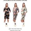 imageMaternity Dress Baby Shower Bodycon Short Sleeve Casual Daily Wear to Work WomenOff Shoulder Style  Black Floral