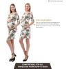 imageMaternity Dress Baby Shower Bodycon Short Sleeve Casual Daily Wear to Work WomenOff Shoulder Style  White Floral