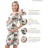 imageMaternity Dress Baby Shower Bodycon Short Sleeve Casual Daily Wear to Work WomenOff Shoulder Style  White Floral