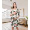 imageMaternity Dress Baby Shower Bodycon Short Sleeve Casual Daily Wear to Work WomenOff Shoulder Style  White Floral