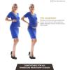 imageMaternity Dress Baby Shower Bodycon Short Sleeve Casual Daily Wear to Work WomenRoyal Blue