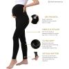 imageMaternity Leggings Pregnant OverBump Pant with Pockets Stretch for Workout Yoga2pair BlackGrey Pants