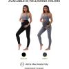 imageMaternity Leggings Pregnant OverBump Pant with Pockets Stretch for Workout YogaBlack Pants With Pockets