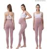 imageMaternity Leggings Pregnant OverBump Pant with Pockets Stretch for Workout YogaRed