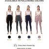 imageMaternity Leggings Pregnant OverBump Pant with Pockets Stretch for Workout YogaRed