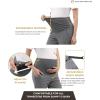 imageMaternity Pants Work Over The Belly with Pockets Womens Pregnancy Dress Pants Office Clothes Trousers Stretch SummerGray