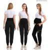 imageMaternity Scrub Jogger Pants for Women Pregnant Doctor Uniform Pant Nurse Scrub w 6 PocketsBlack