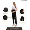 imageMaternity Scrub Jogger Pants for Women Pregnant Doctor Uniform Pant Nurse Scrub w 6 PocketsBlack Open Bottom