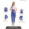 imageMaternity Scrub Jogger Pants for Women Pregnant Doctor Uniform Pant Nurse Scrub w 6 PocketsBlue Jogger