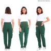 imageMaternity Scrub Jogger Pants for Women Pregnant Doctor Uniform Pant Nurse Scrub w 6 PocketsGreen Open Bottom
