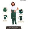 imageMaternity Scrub Jogger Pants for Women Pregnant Doctor Uniform Pant Nurse Scrub w 6 PocketsGreen Open Bottom