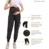 imageMaternity Scrub Jogger Pants for Women Pregnant Doctor Uniform Pant Nurse Scrub w 6 PocketsGrey Jogger