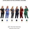 imageMaternity Scrub Jogger Pants for Women Pregnant Doctor Uniform Pant Nurse Scrub w 6 PocketsGrey Open Bottom