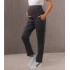 imageMaternity Scrub Jogger Pants for Women Pregnant Doctor Uniform Pant Nurse Scrub w 6 PocketsGrey Open Bottom