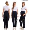 imageMaternity Scrub Jogger Pants for Women Pregnant Doctor Uniform Pant Nurse Scrub w 6 PocketsNavy