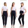 imageMaternity Scrub Jogger Pants for Women Pregnant Doctor Uniform Pant Nurse Scrub w 6 PocketsNavy Jogger