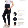 imageMaternity Scrub Jogger Pants for Women Pregnant Doctor Uniform Pant Nurse Scrub w 6 PocketsNavy Jogger