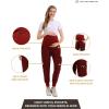 imageMaternity Scrub Jogger Pants for Women Pregnant Doctor Uniform Pant Nurse Scrub w 6 PocketsRed Jogger
