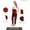 imageMaternity Scrub Jogger Pants for Women Pregnant Doctor Uniform Pant Nurse Scrub w 6 PocketsRed Open Bottom