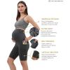 imageMaternity Shorts Pregnant OverBump Pant with Pockets Stretch for Workout YogaGrey