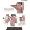imageMaternity Shorts Pregnant OverBump Pant with Pockets Stretch for Workout YogaPink