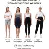 imageMaternity Shorts Pregnant OverBump Pant with Pockets Stretch for Workout YogaPink