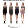 imageMaternity Shorts Pregnant OverBump Pant with Pockets Stretch for Workout YogaPink