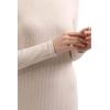 imageMaternity Sweater Dress for Fall Winter Long Sleeve Warm Dress for Work CasualBeige