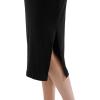 imageMaternity Sweater Dress for Fall Winter Long Sleeve Warm Dress for Work CasualBlack