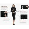 imageMaternity Sweater Dress for Fall Winter Long Sleeve Warm Dress for Work CasualBlack
