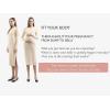 imageMaternity Sweater Dress for Fall Winter Long Sleeve Warm Dress for Work CasualVneck Beige