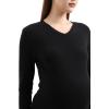 imageMaternity Sweater Dress for Fall Winter Long Sleeve Warm Dress for Work CasualVneck Black