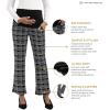 imageMaternity Trouser Style Pants Comfortable Stretch OverBump Women Pregnancy Casual Capris for WorkTrouser Style  Plaid