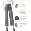 imageMaternity Wide Leg Pants Comfortable Stretch OverBump Women Pregnancy Casual Capris for WorkWide Leg  Gray