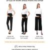 imageMaternity Wide Leg Pants Comfortable Stretch OverBump Women Pregnancy Casual Capris for WorkWide Leg  Gray